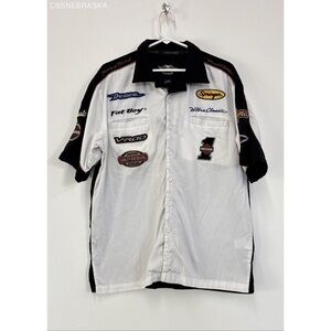 Harley-Davidson White and Black Logo Men's Shirt